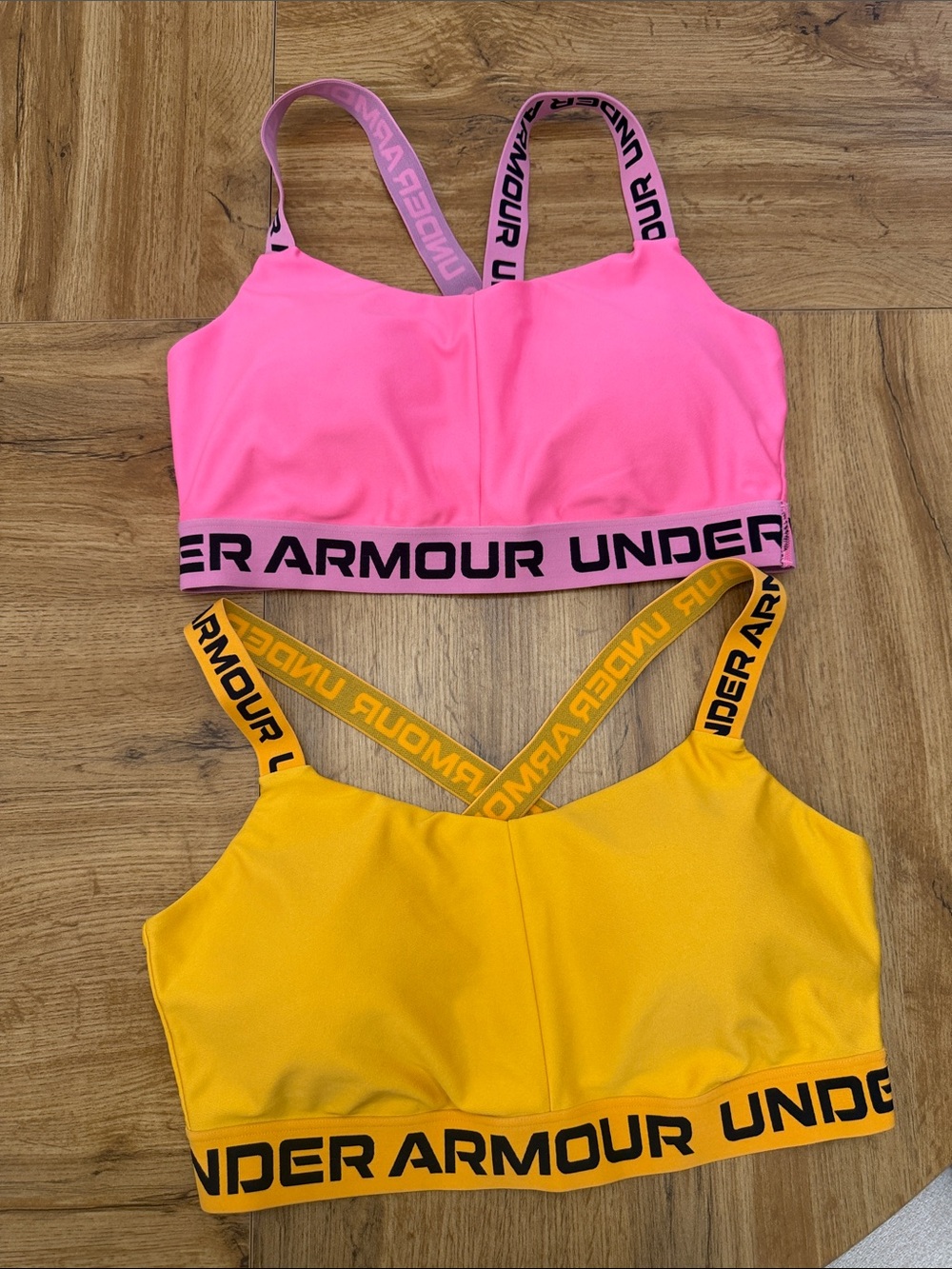 Under Armour - UA Crossback Strappy Low- Yellow and Hot Pink